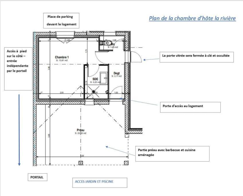 Chambre D Hote La Riviere 45M2 Jardin Et Piscine Aigrefeuille-dʼAunis Εξωτερικό φωτογραφία